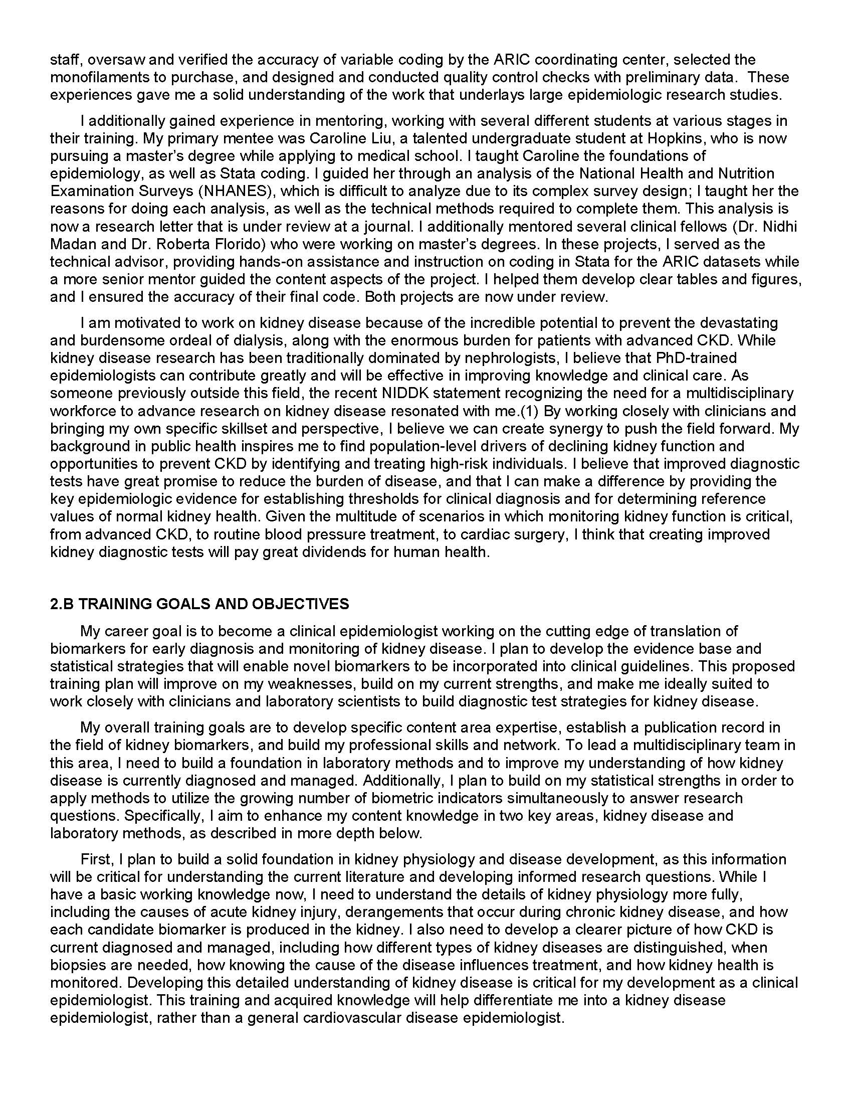 applicants background and training 2