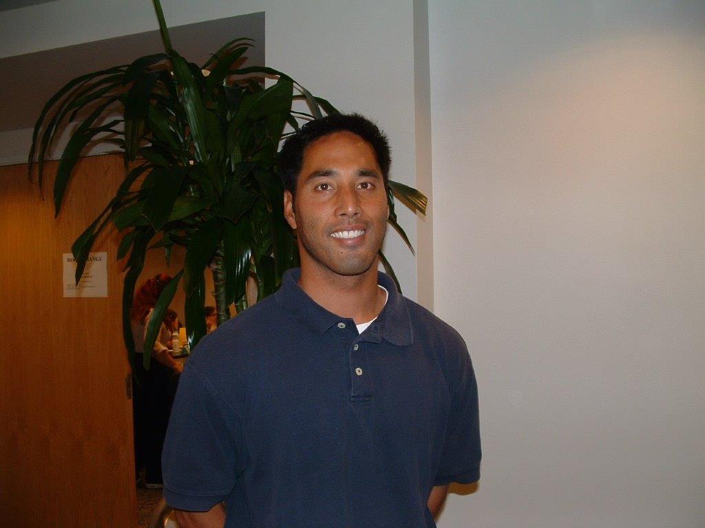 Kirby Lee in front of IHPS offices at Laurel Heights